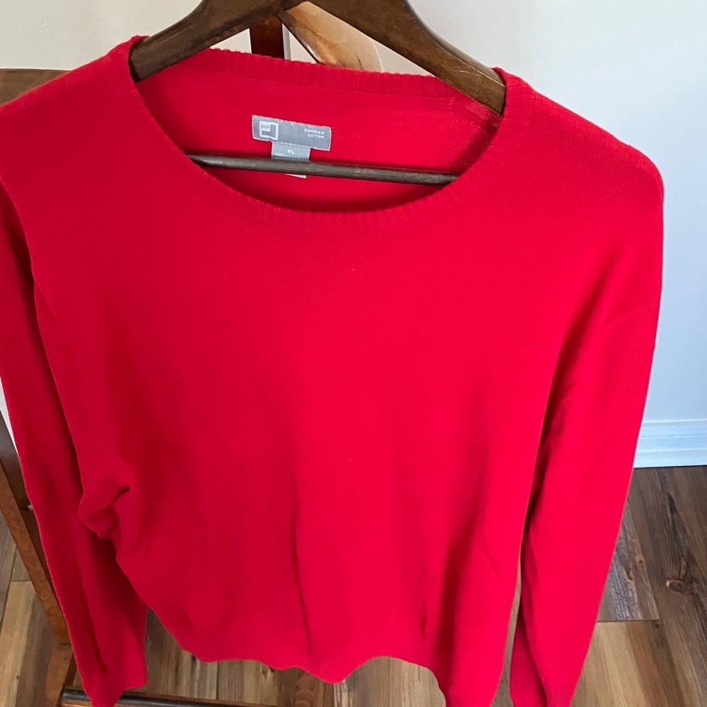 JCPenney Red Crewneck Sweater